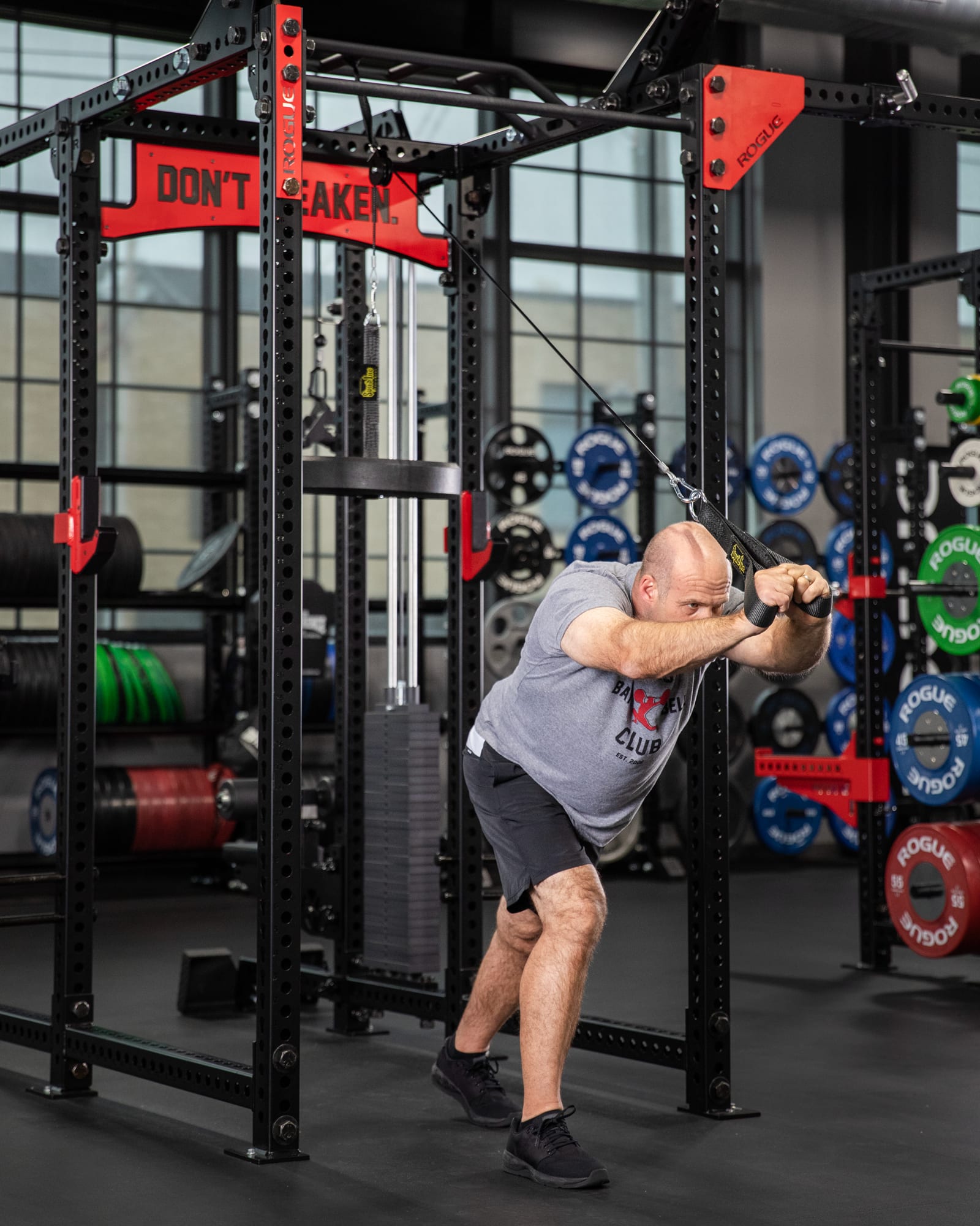 Rogue rack with pulley store